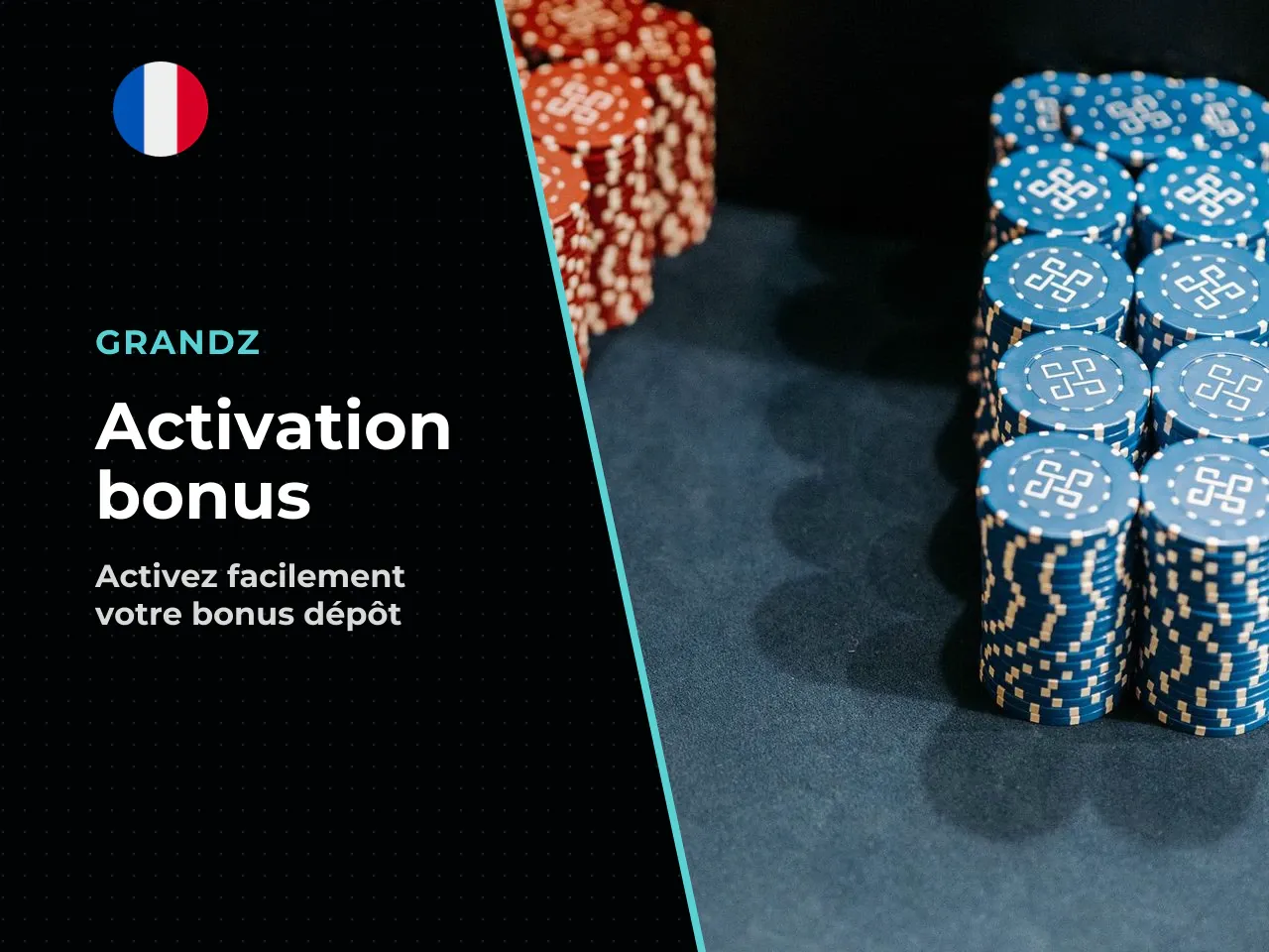 Dépôt et activation du casino bonus
