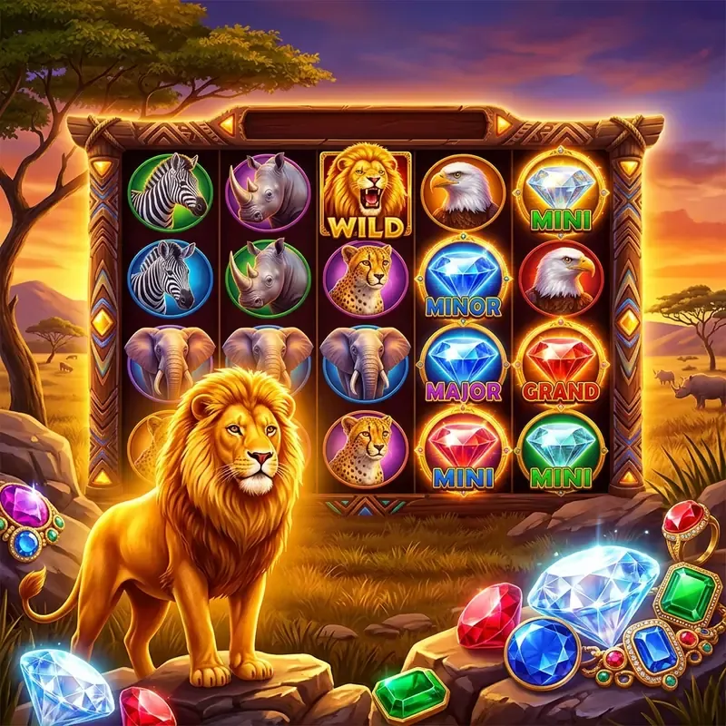 Lion Gems Hold and Win jeu